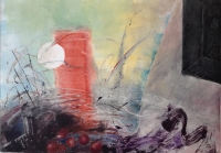 “We Are Stardust” Akua Kolors, Inks, on BFK RIVES paper 22” x 30” paper size, 17” x 24” plate size